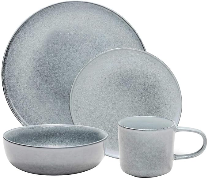 Salt and Pepper Relic 16Piece Dinnerware Set Amazon.ca Home & Kitchen