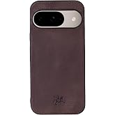 Venito Lucca Case for Google Pixel 10, Handmade Full Grain Leather Luxury Back Cover, Drop/Impact Protection, Slim Fit Phone Case, 6.3 Inches, Coffee Brown