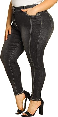 back zipper jeans plus size