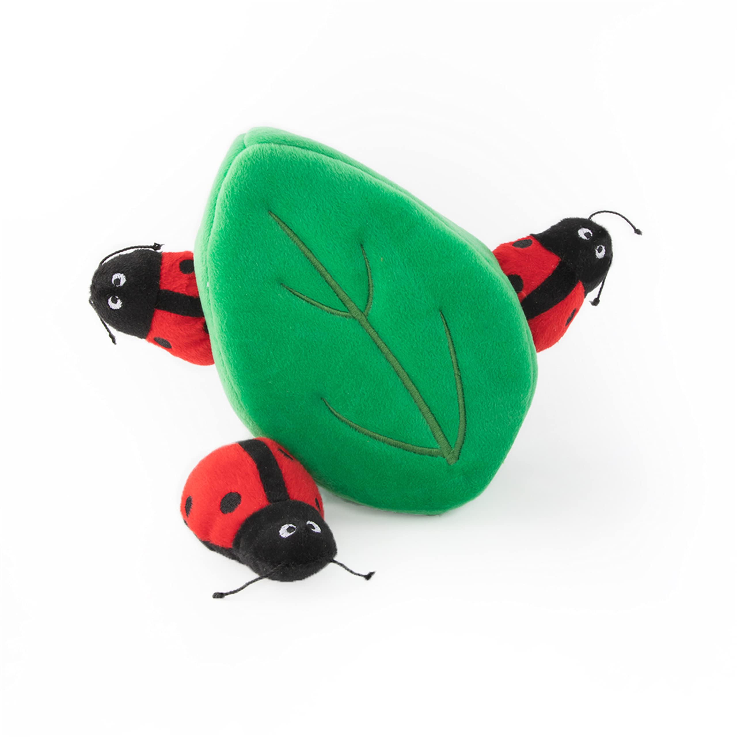 ZippyPaws Zippy Burrow - Ladybugs in Leaf Dog Interactive Puzzle Toy for Dogs — image 1