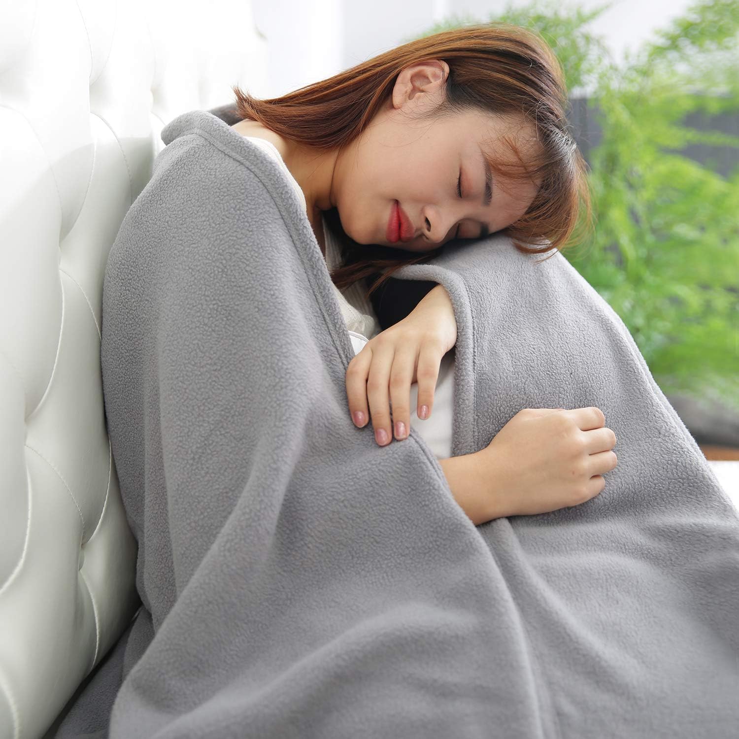 MaxKare Electric Heated Blanket Twin Size 62'' x 84'' Polar Fleece Full Body Warming Premium Microfiber Sofa Blankets with Auto-Off 4 Temperature Settings Overheating Protection: Kitchen & Dining