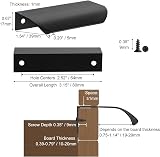 Malimali 5 Pack Matte Black 80mm Cabinet Handles Aluminum Modern Pulls view 2
