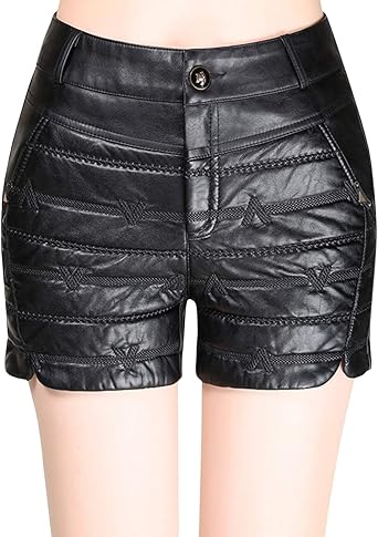 leather shorts amazon