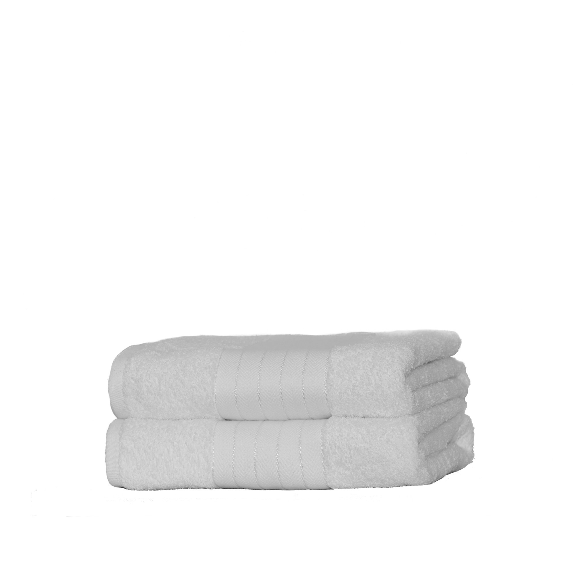 Brentfords Luxury 100% Cotton 2 x Jumbo Bath Sheets Extra Large Towels Bale-White, 100 Percent, Full