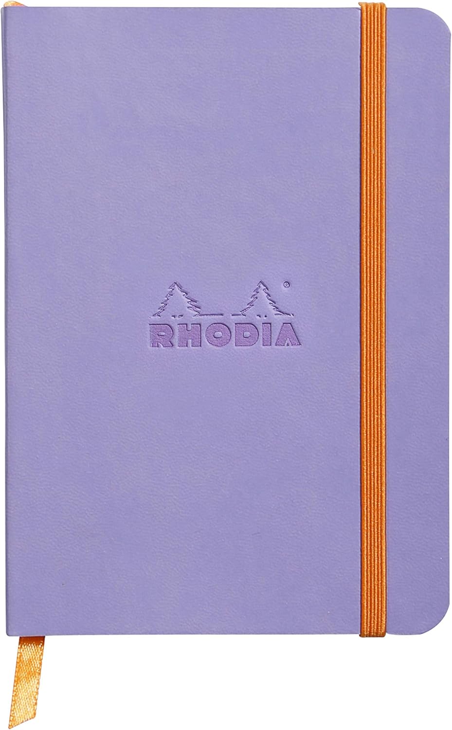 RHODIA 117359C, Iris Soft Notebook, A6, Dot Dot, 144 pages, Ivory Clairefontaine Paper 90 g/m, Bookmark, Elastic Closure