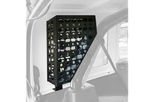 KOKSHELY Left Driver Heavy Duty Side Roll Bar Metal Storage Box Molle Panels Compatible With 2018-2025 Wrangler JL JLU 4 Doors|No Drilling|Easy Installation|Not Compatible With Soft Top