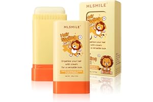 MLSMILE Hair Wax Stick for Baby Styling, 2-in-1 Design with Built-in Comb, Slick,for Kids Waxes, Moisturizing, Non-Greasy, Easy to Use, Compact and Portable