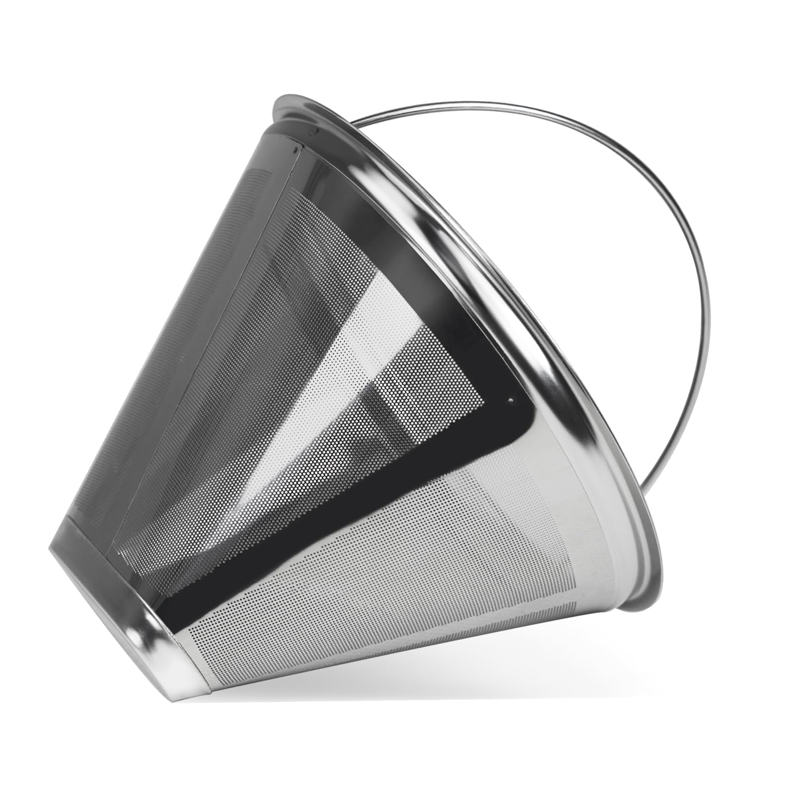 Photo 1 of #4 Coffee Filter Stainless Steel Coffee Filter Reusable Coffee Filter Compatible with Technivorm Moccamaster KBGV and KBT Coffee Machines. Durable Stainless Steel Filter for Sustainable Brewing