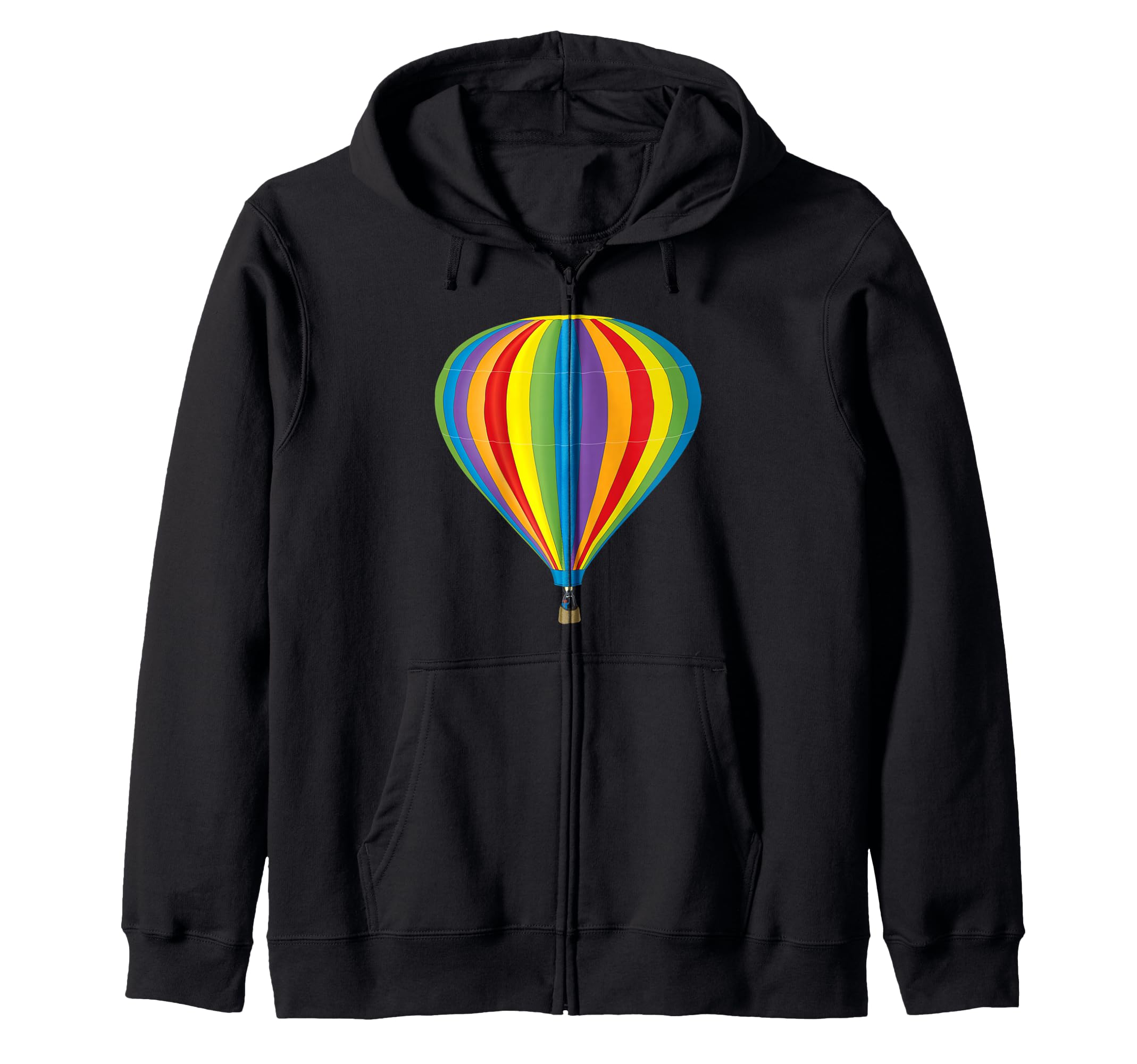 Colorful Hot Air Balloon Travel Adventure Sky Balloon Ride Zip Hoodie
