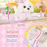 Tagitary Interactive Plush Puppy Toy Walk Bark Tail Wag Leash Gift view 2