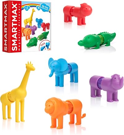 Smartmax My First Safari Animals Magnetic Discovery Play Set 18 Pieces 1-5 Years