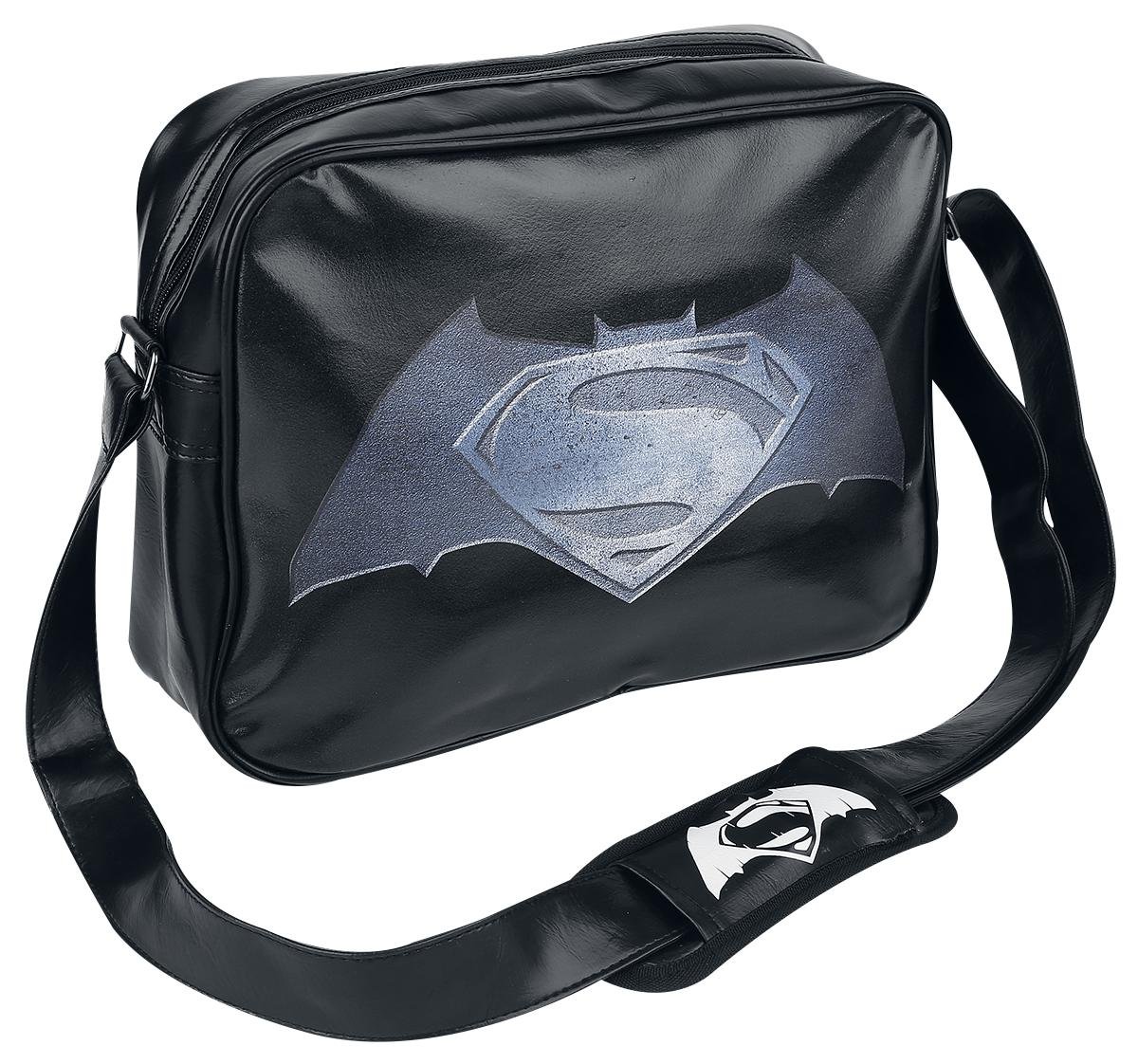 Batman v Superman Steel Print Logo Messenger bag black