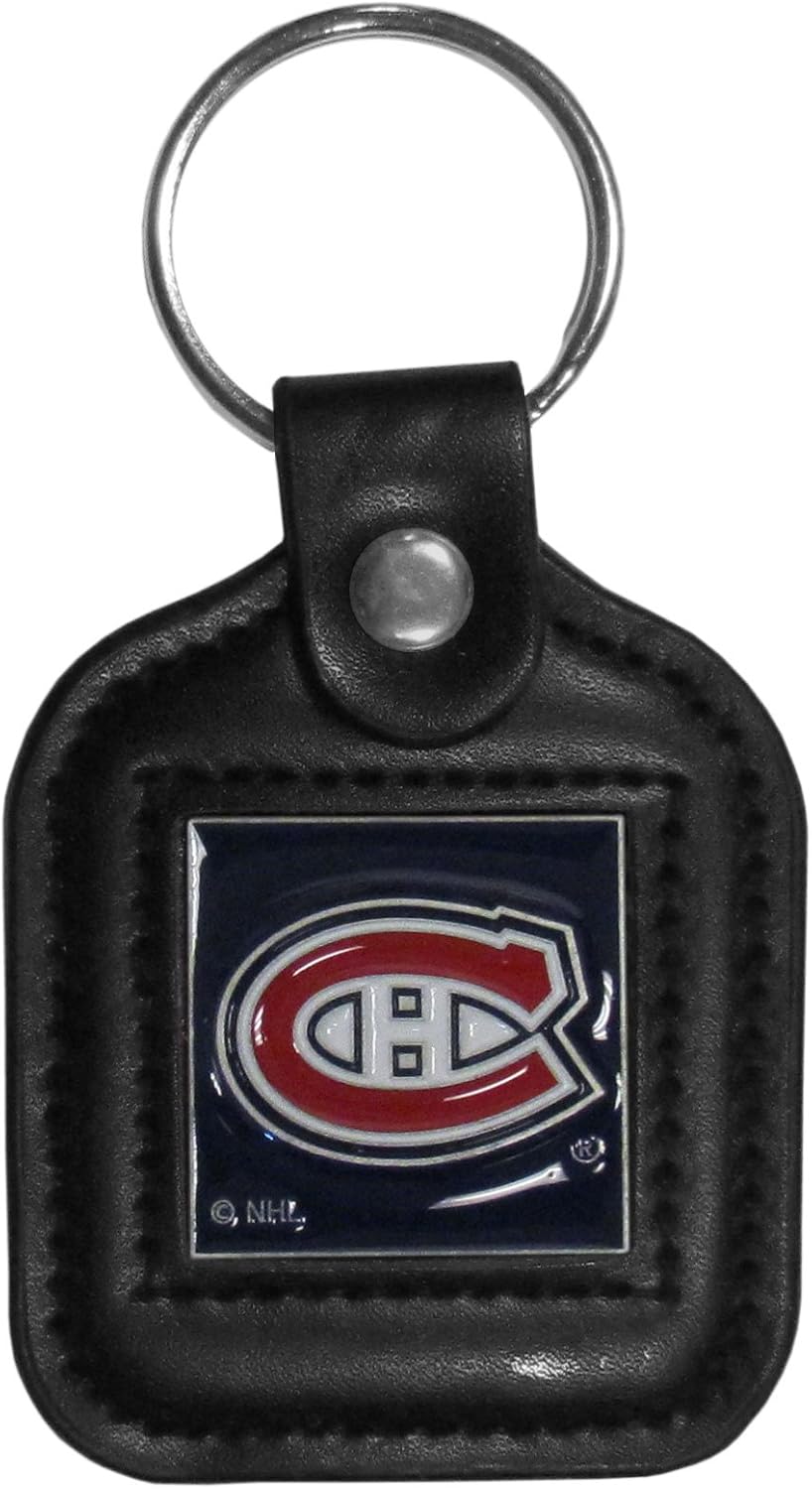 NHL Siskiyou Sports Fan Shop Los Angeles Kings Square Leather Key Chain One Size Black : Sports Fan Keychains : Sports & Outdoors