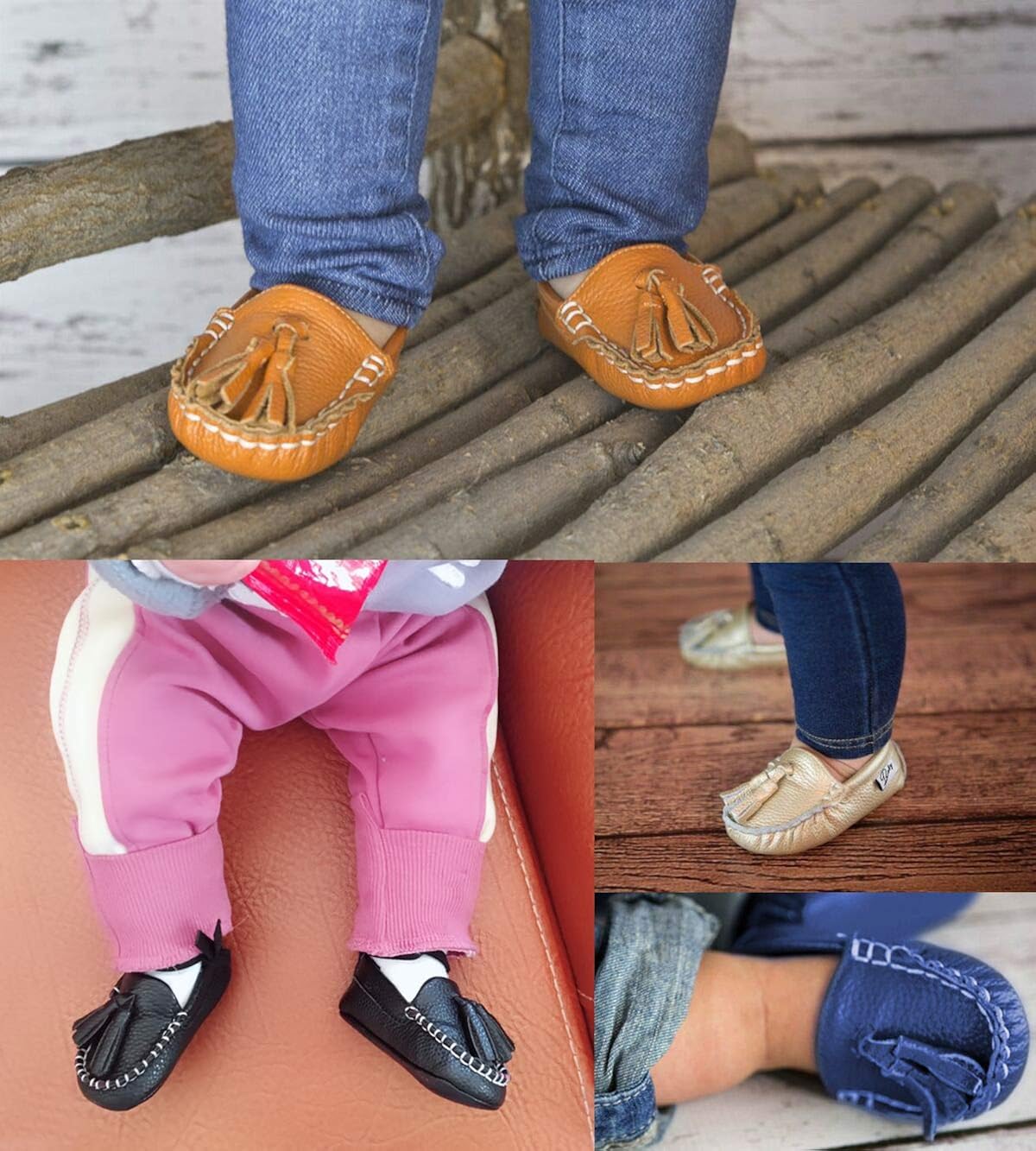  | ENERCAKE Infant Baby Boys Girls Shoes Anti Slip PU Leather Loafers Moccasins Toddler First Walkers Newborn Crib Shoes | Oxfords & Loafers
