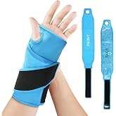 Wrist Ice Pack Wrap for Carpal Tunnel, Gel Ice Packs for Injuries Reusable | for Wrist Hand Foot Ankle Knee Leg Pain Relief, Hot Cold Compress Therapy Bandage Surgery Recovery Gifts Men Women