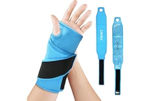 Wrist Ice Pack Wrap for Carpal Tunnel Relief, Gel Ice Packs for Injuries Reusable for Wrist Hand Foot Ankle Knee Leg Pain, Ho