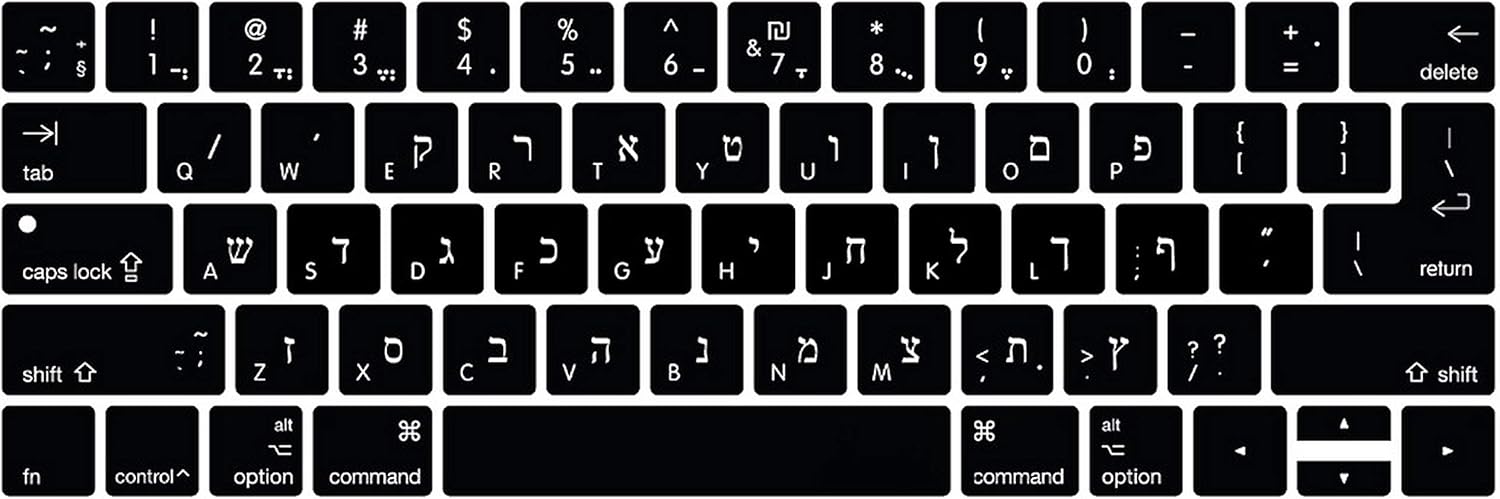 iwreuir Compatible for Universal Us EU Silicon Dvorak Hebrew Hungarian