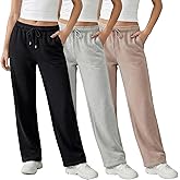 Common Stitch 3 Pack Sweatpants Women, Straight Leg Womens Sweatpants, Workout - Yoga Pants (Available in Plus)