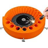 Drill Bit Sharpener Attachment for 125mm Angle Grinders (2-13mm Bits) - Revive Dull Bits &amp; Extend Tool Life (Orange)