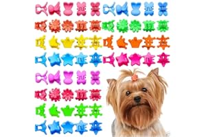 CUCHENHUAN mix 100pcs Dog Hair Accessories Hair Clips for Small Dogs Colorful Cute Crown hair claw for Dog Girls Pet Hair Grooming Dog Supplies