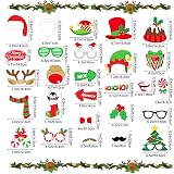 Aisszhao Christmas Inflatable Photo Booth with 32 Props Selfie Frame view 3