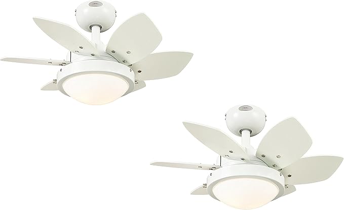 Ciata Lighting Quince 24 Inch Reversible Six Blade Indoor Ceiling