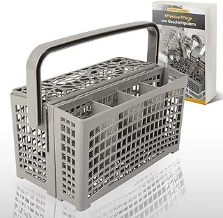 Nestor&Gamble | Universal-Besteckkorb mit innovativem 2 in 1 System für ALLE Spülmaschinen + GRATIS E-BOOK | Spülkorb für Geschirrspüler mit hitzebeständigem Kunststoff & extra stabilem Bodengitter