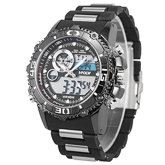 SIBOSUN Sport Digital Watch Wrist Waterproof Military Chronograph Japanese Quartz Alarm Date Day