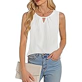 AURUZA Tank Tops for Women, Business Casual Outfits Sleeveless Summer Tank Top Work Dressy Blouse Spring Shirts