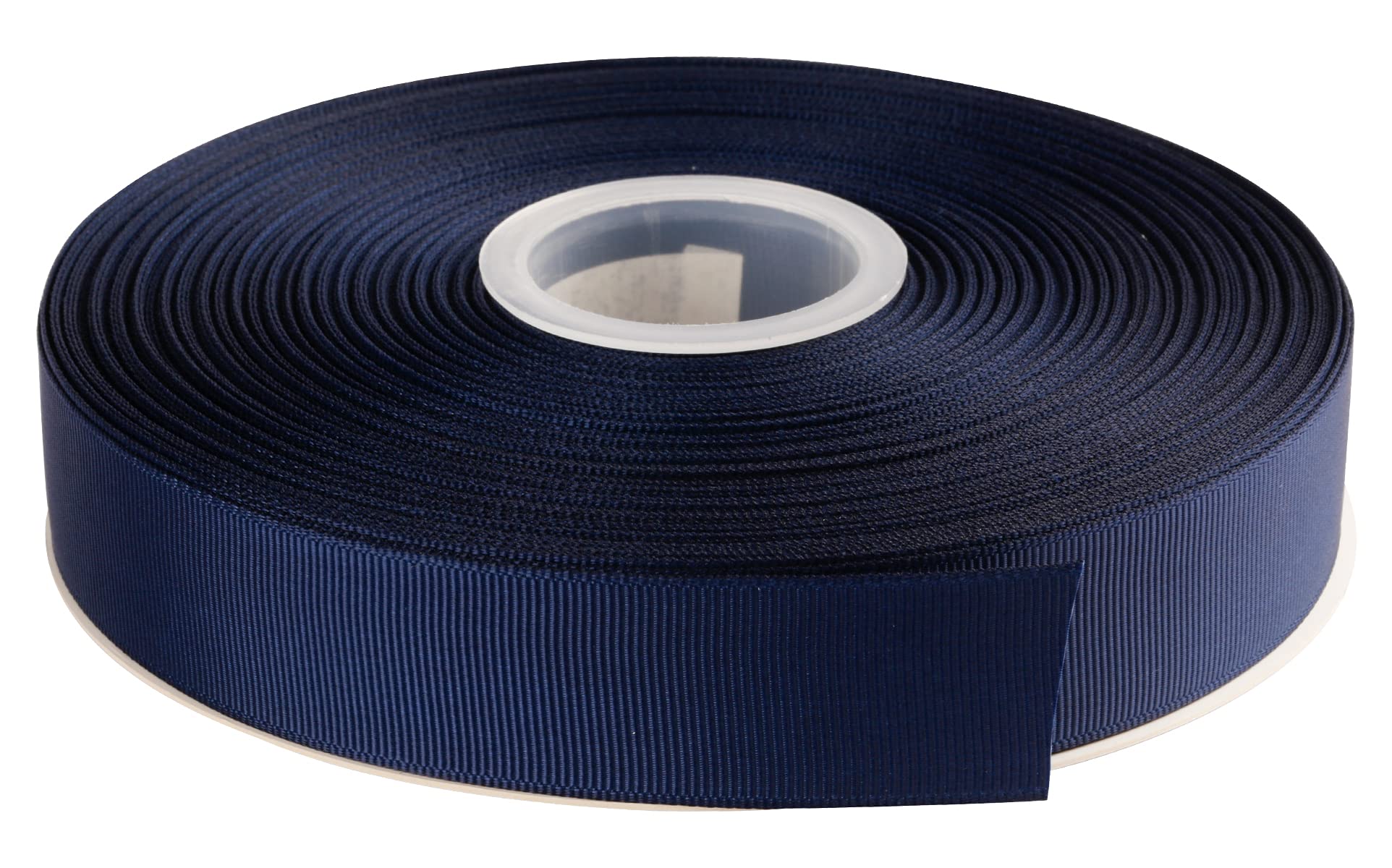 AVANAVA 25mm Wide Grosgrain Ribbon - 45 Meters, Ideal for Gift Wrapping, Hair Bows, Home Decor, Flower Arrangement (370-Navy)