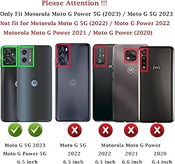 for Moto G 5G 2023 Phone Case w/Tempered Glass