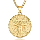 INFUSEU Faith-Inspired Christian Catholic Saint Necklaces Religious Protection Gifts for Women