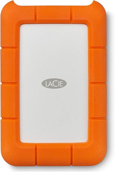 LaCie Rugged USB-C 1TB External Drive Shock Resistant Rescue Data Recovery