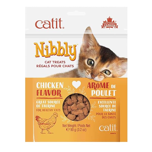 CATIT NIBBLY CRISPY CAT TREATS, CHICKEN – ARTISANALLY BAKED NON-GREASY HEALTHY CAT TREATS