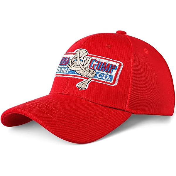 Amazon.com: Bubba Gump Shrimp Hat for Men,Red Forrest Embroidered