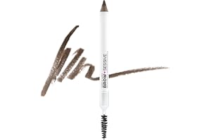 wet n wild Brow-Sessive Brow Pencil, Ultra-Precise Dual Ended Spoolie Brush for Perfect Buildable Blendable Shaping, Natural Lasting Shades for Every Brow, Cruelty-Free & Vegan- Medium Brown(Packaged)