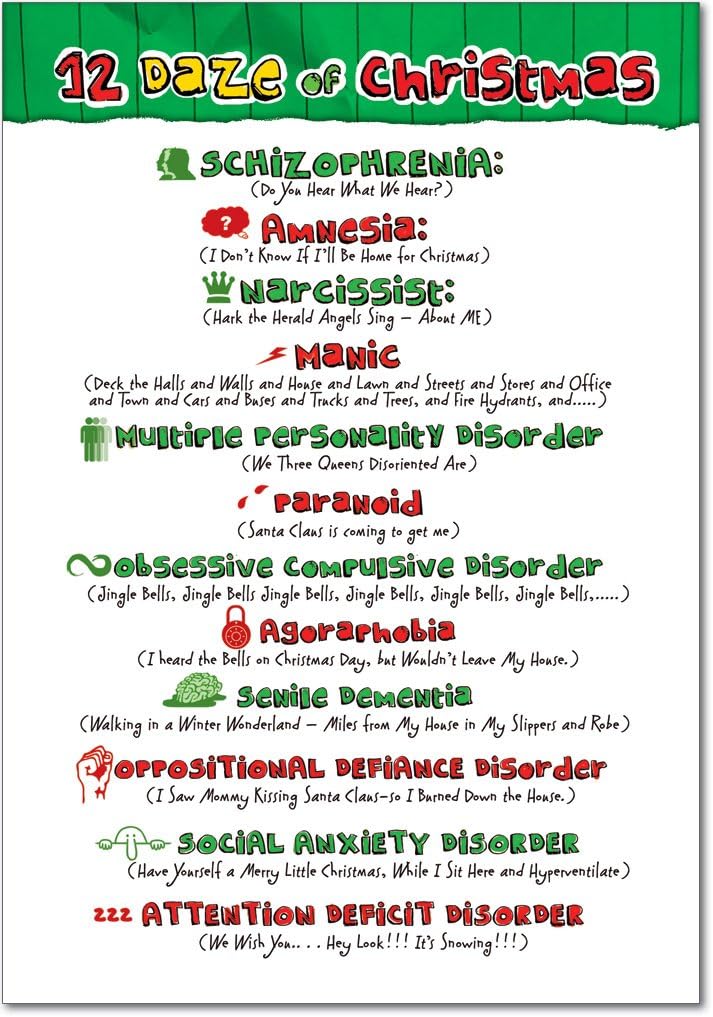 Amazon.com : 5934 Christmas Music Humor Christmas Greeting Card with Envelope : Greeting Cards