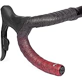 GUEE Attitude Fade Road Bike Handlebar Tape with Shock-Absorbing EVA Foam &amp; Eco-Friendly TPU, Anti-Slip Cycling Bar Tape for Enhanced Grip and a Comfortable Ride (2 Rolls) (Fading Red)