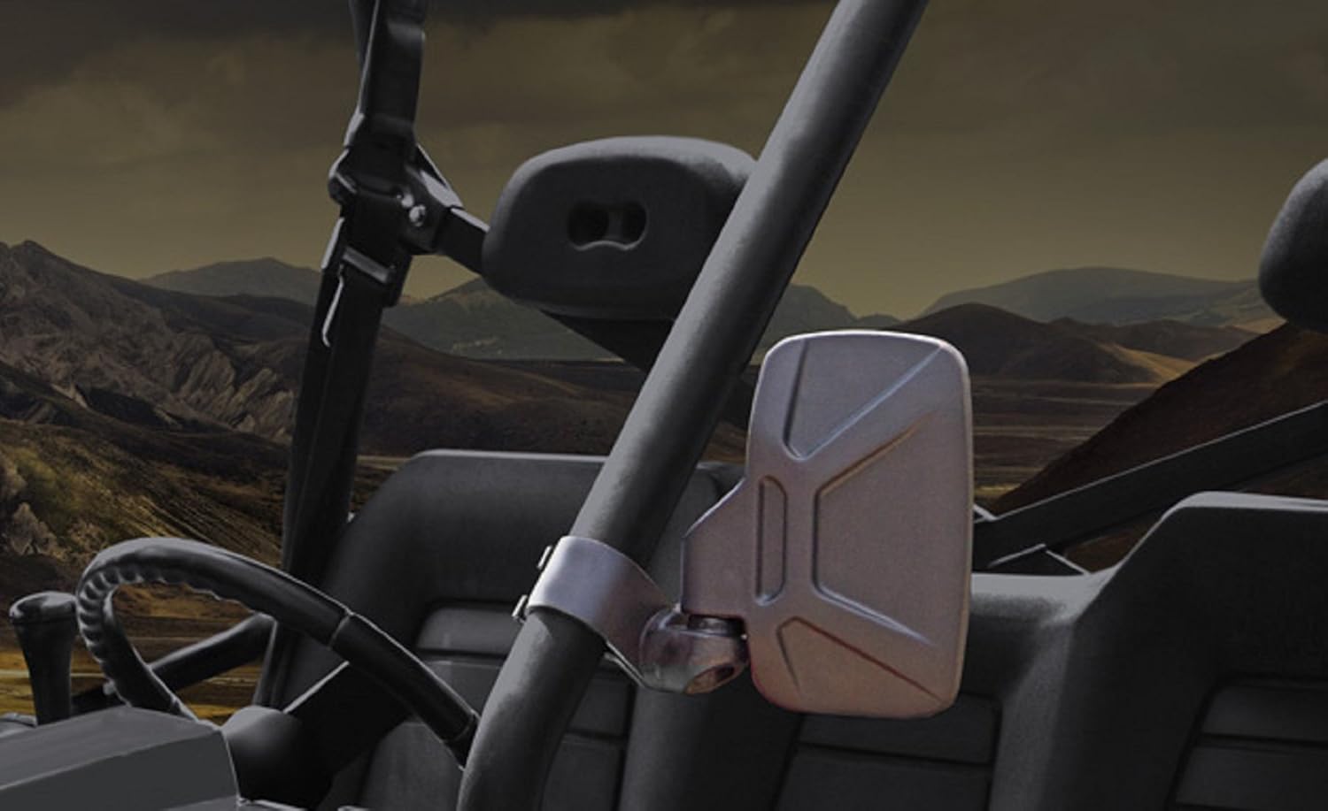 Heavy Duty Large Size Kubota RTV 900 or RTV 1140 Side View Mirror Set