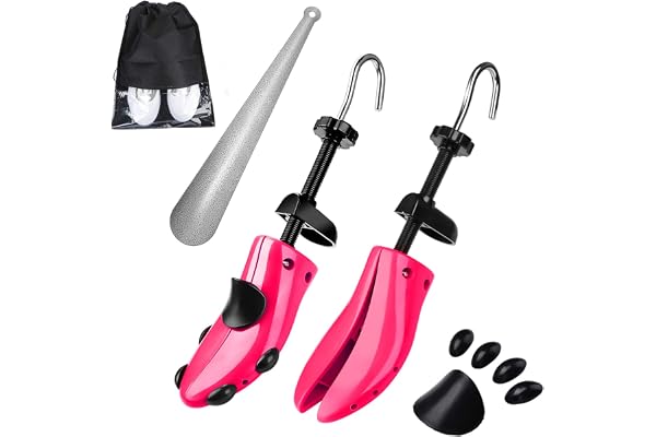 Eachway Pair of Professional 2-Way Premium Shoe Stretcher Tough Plastic Shoe Trees,Adjustable Length & Width Durable Shoe Sha