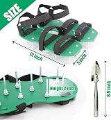 HSLighting Lawn Aerator Shoes with Dual Straps Spiked Sandals Universal Size view 4