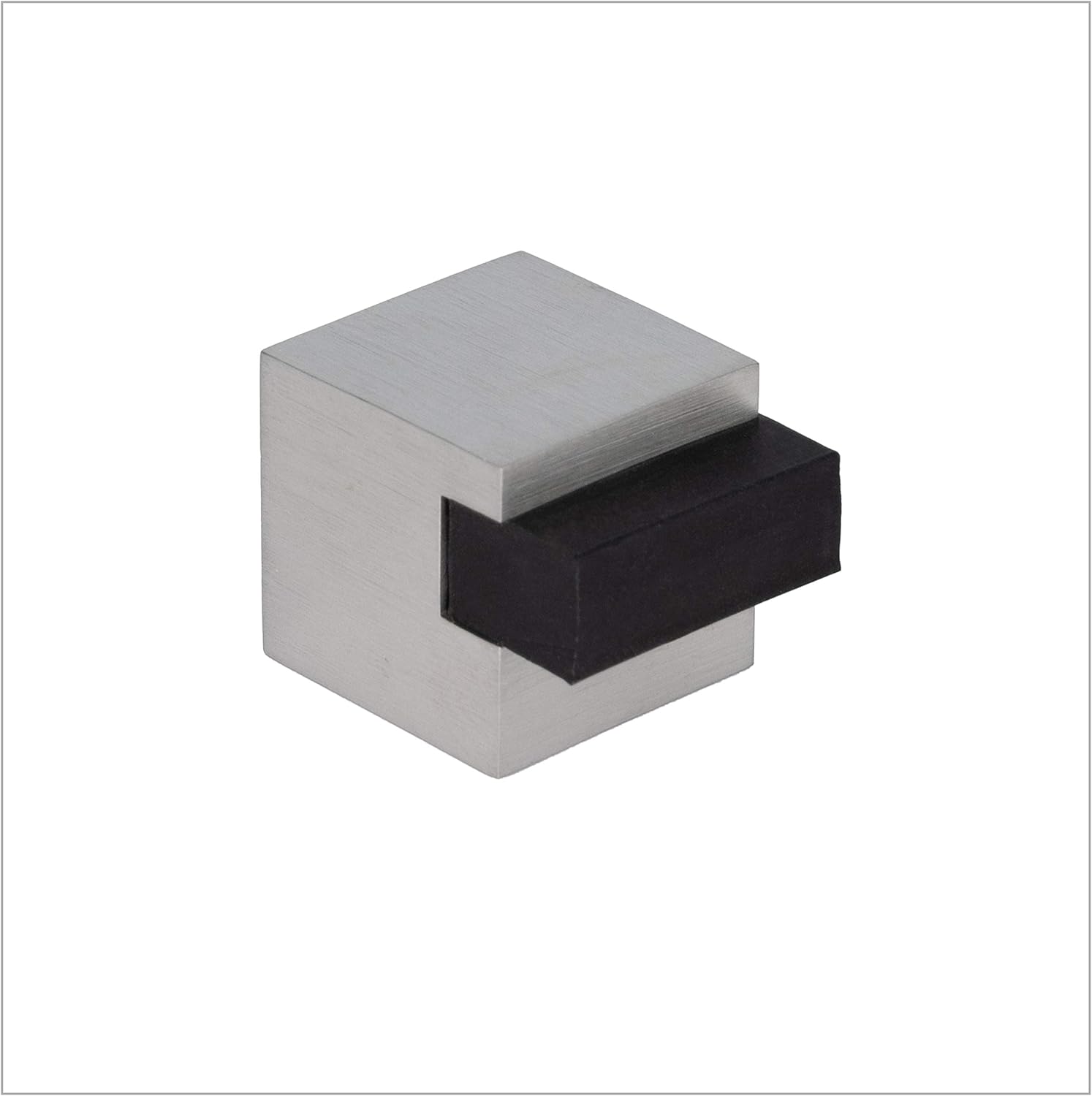 EVI Herrajes, Inox Matte - Black Rubber, 25x25x20