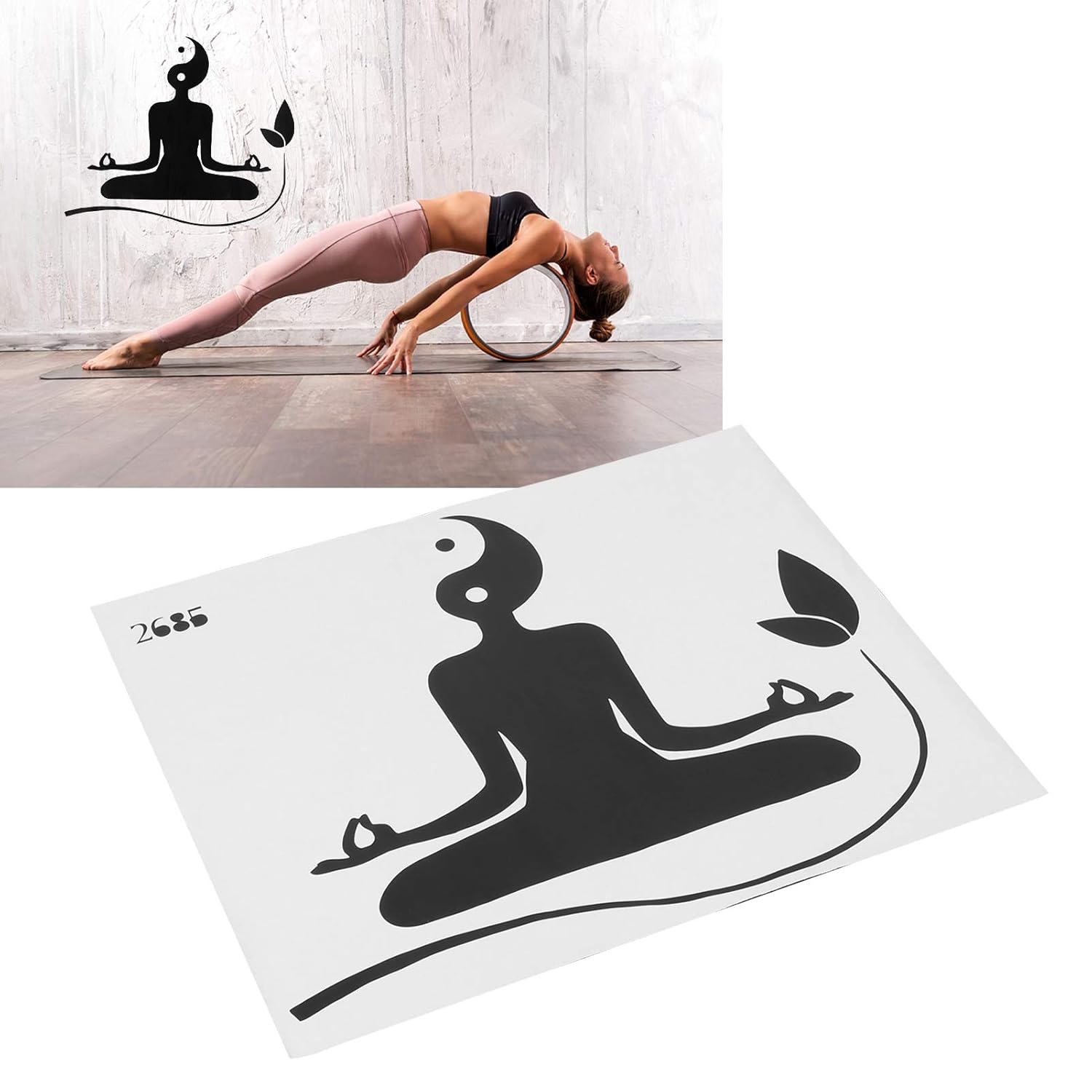 Yoga Wall Stickers, Wall Stickers Decal, Wallpaper, for Bedroom Living