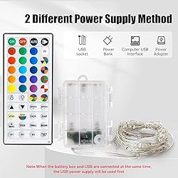 Dazzle Bright Color Changing Fairy Lights Battery