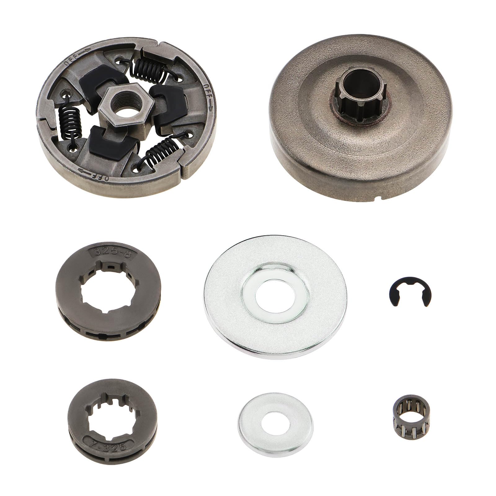 OTOTEC Clutch Drum Sprocket Kit 1121 160 2051 11411602902 Compatible with Stihl 024AV, 026 PRO, MS240, MS260, MS260C, MS261C Chainsaw
