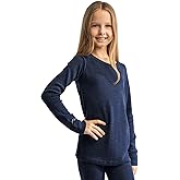 Merino Wool Base Layer Kids - Midweight Long Sleeve Merino Wool Top Kids - Unisex Kid Thermal Underwear