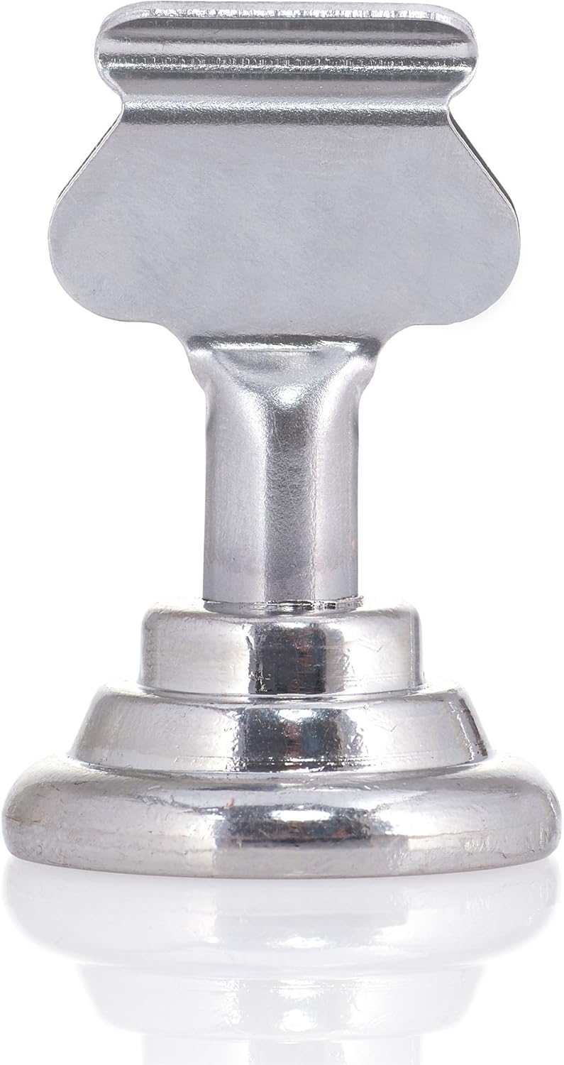 Gray Bunny Place Card Holder, 12 Pack, Chrome Silver, Table Cardholder Tabletop Menu Holder Harp-Clip Number Holder Recipe Holder Reserved Card Holder, for Restaurants, Weddings, Banquets: Home & Kitchen