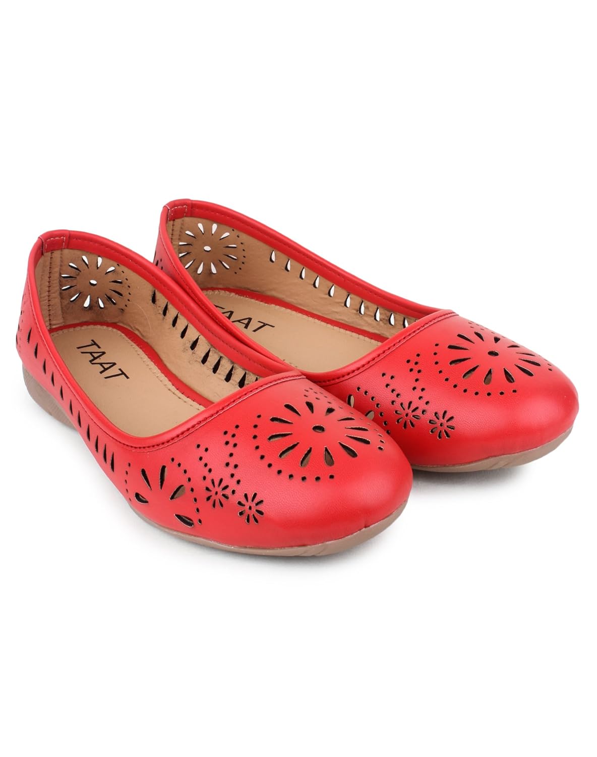 taat women's casual napa leather flat belly shoe