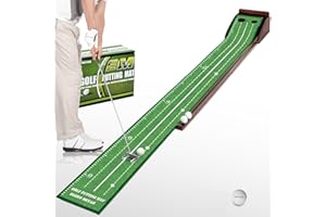 ELEKO MEYAR Putting Green Putting matt for Indoors Golf Putting Mat - Indoor Putting with Ball. Putting matt for Golf Practice, Portable and Easy to Clean. Great Gift