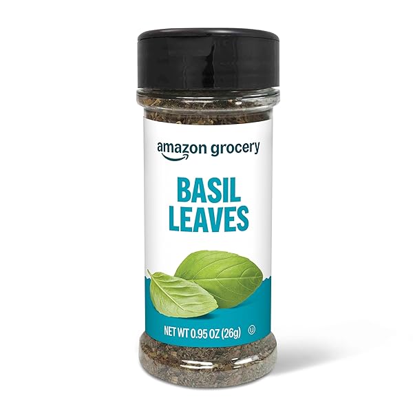AMAZON GROCERY, BASIL LEAVES, 0.95 OZ (PREVIOUSLY HAPPY BELLY, PACKAGING MAY VARY)